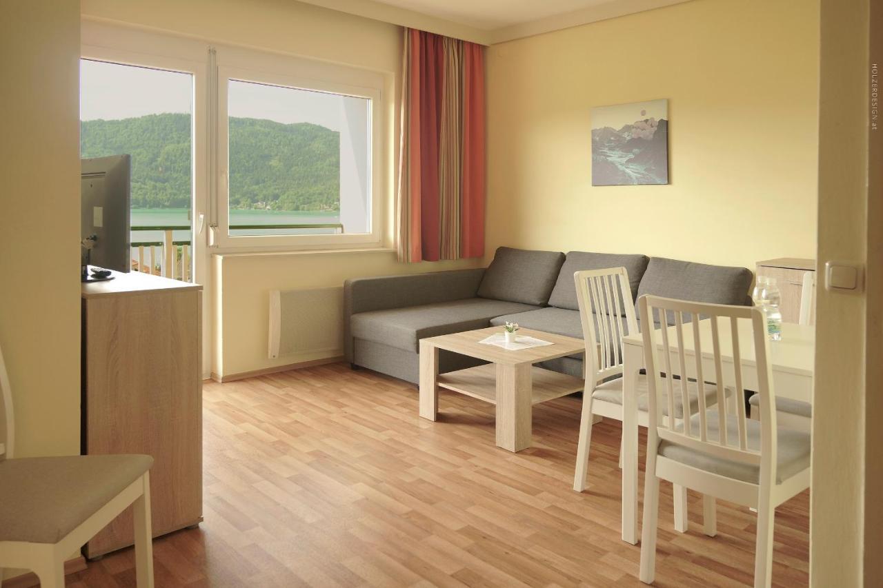 Appartementhotel Karawankenblick เพิร์ทชาค อัม เวิร์ทเทอร์ซี ภายนอก รูปภาพ